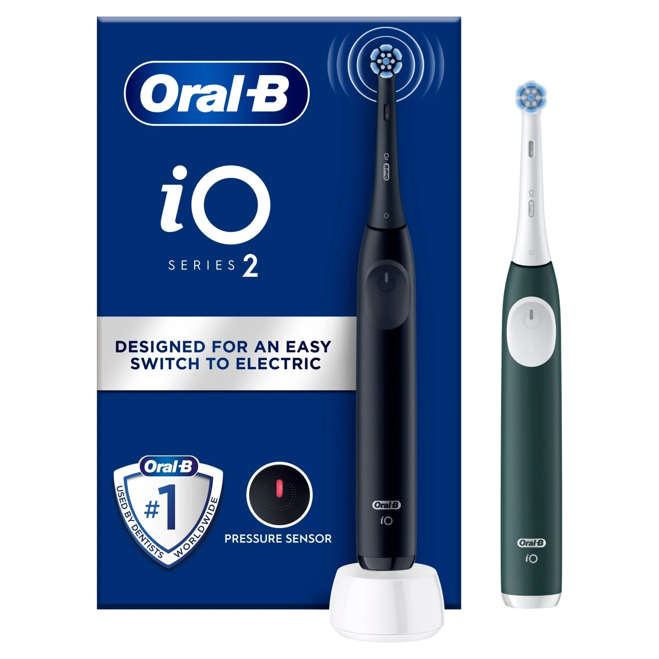 Oral-B Eltandborste iO2 Duo Night Black/Forest Green Oral-B