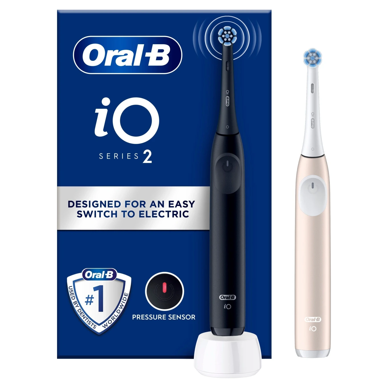 Oral-B Eltandborste iO2 Duo Night Black/Calm Pink Oral-B