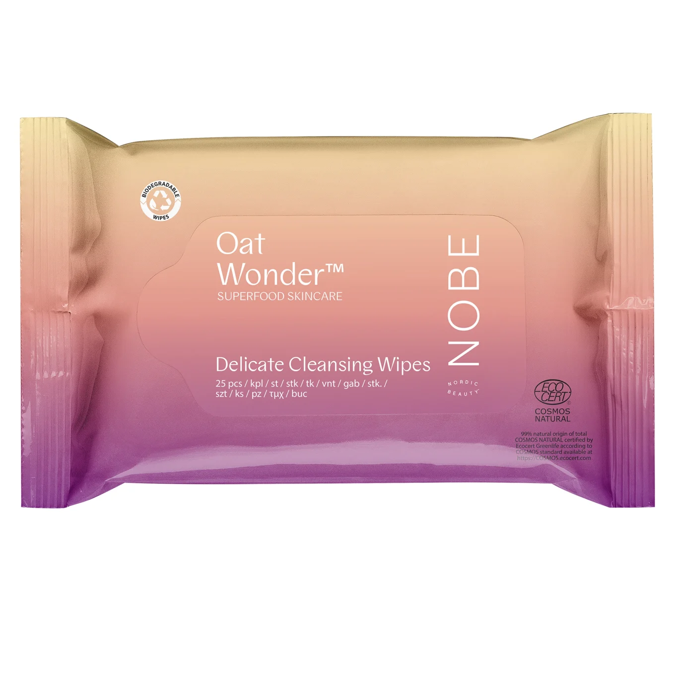 NOBE Oat Wonder Delicate Cleansing Wipes 25 st NOBE