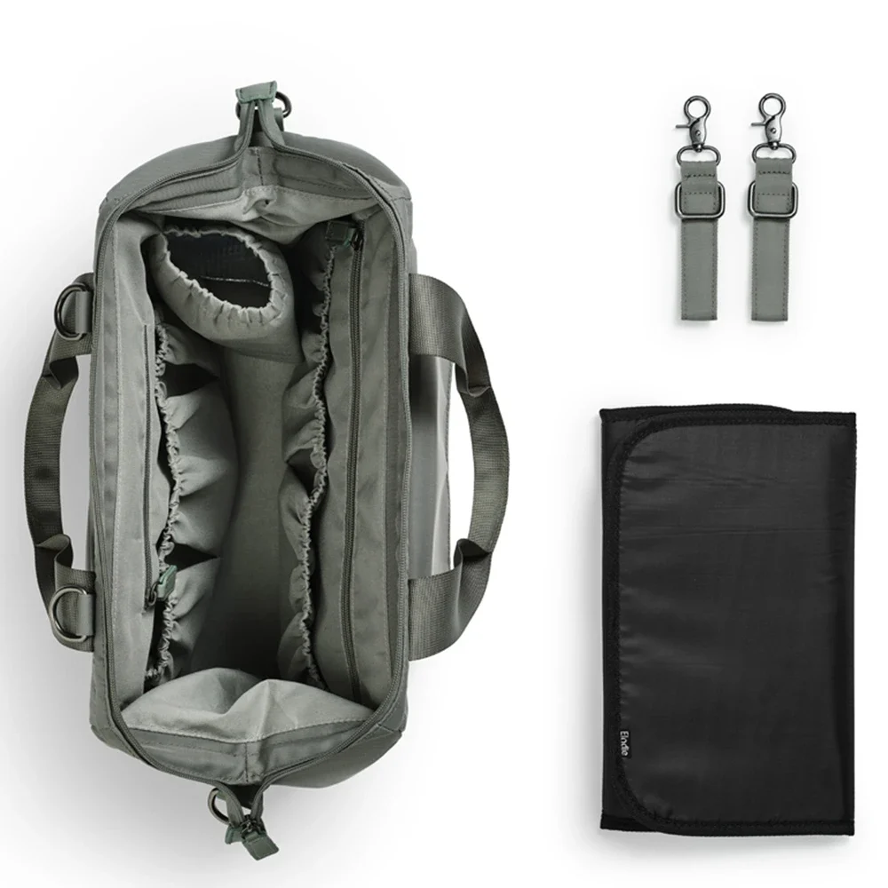 Elodie Changing Bag Wide Hazy Jade Elodie Details