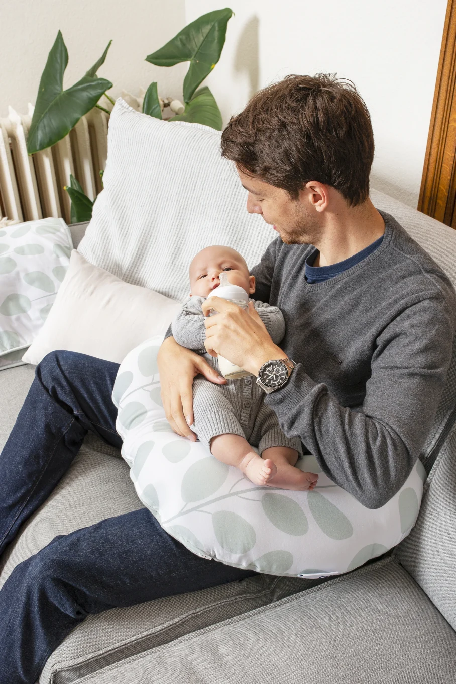 Doomoo Amningskudde Löv Grön Doomoo