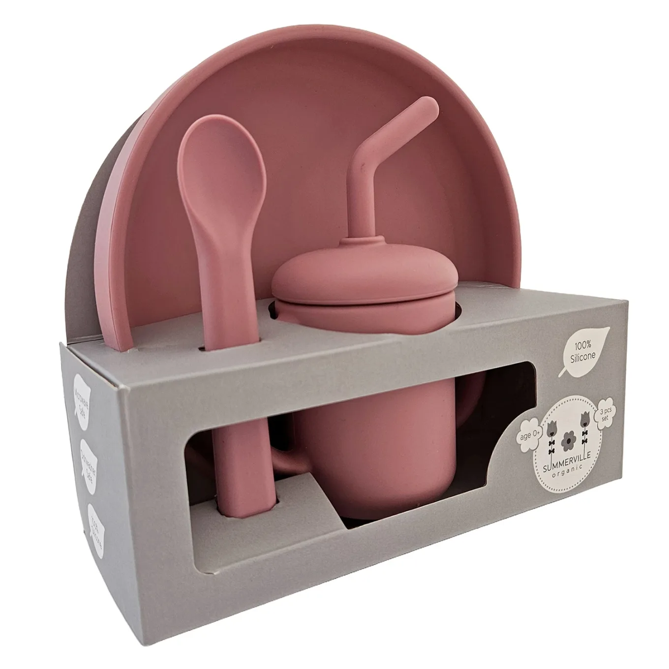 Summerville Organic Matset 3 delar Dusty Rose Summerville Organic