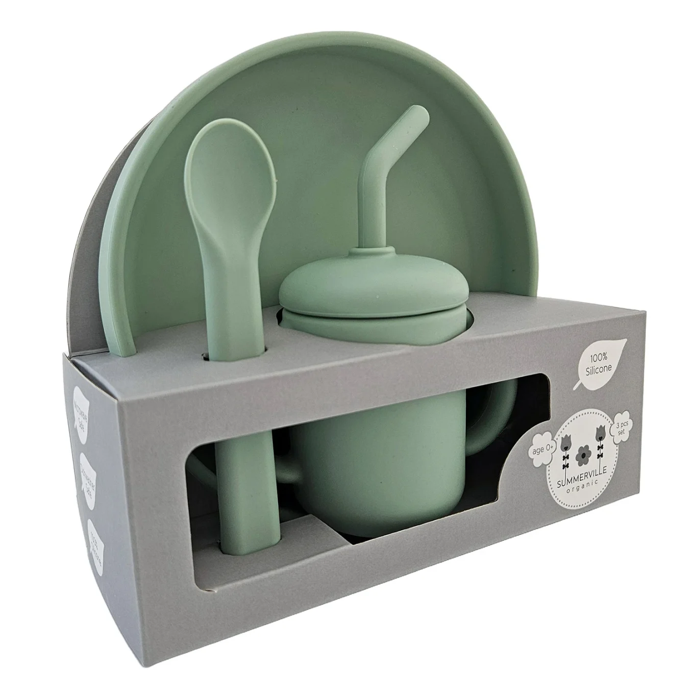 Summerville Organic Matset 3 delar Cameo Green Summerville Organic