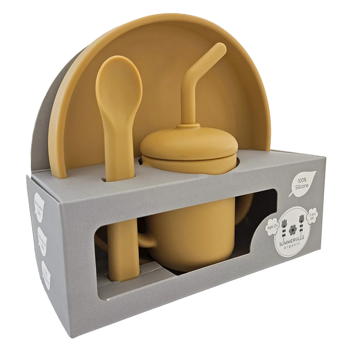 Summerville Organic Matset 3 delar Ockra Summerville Organic