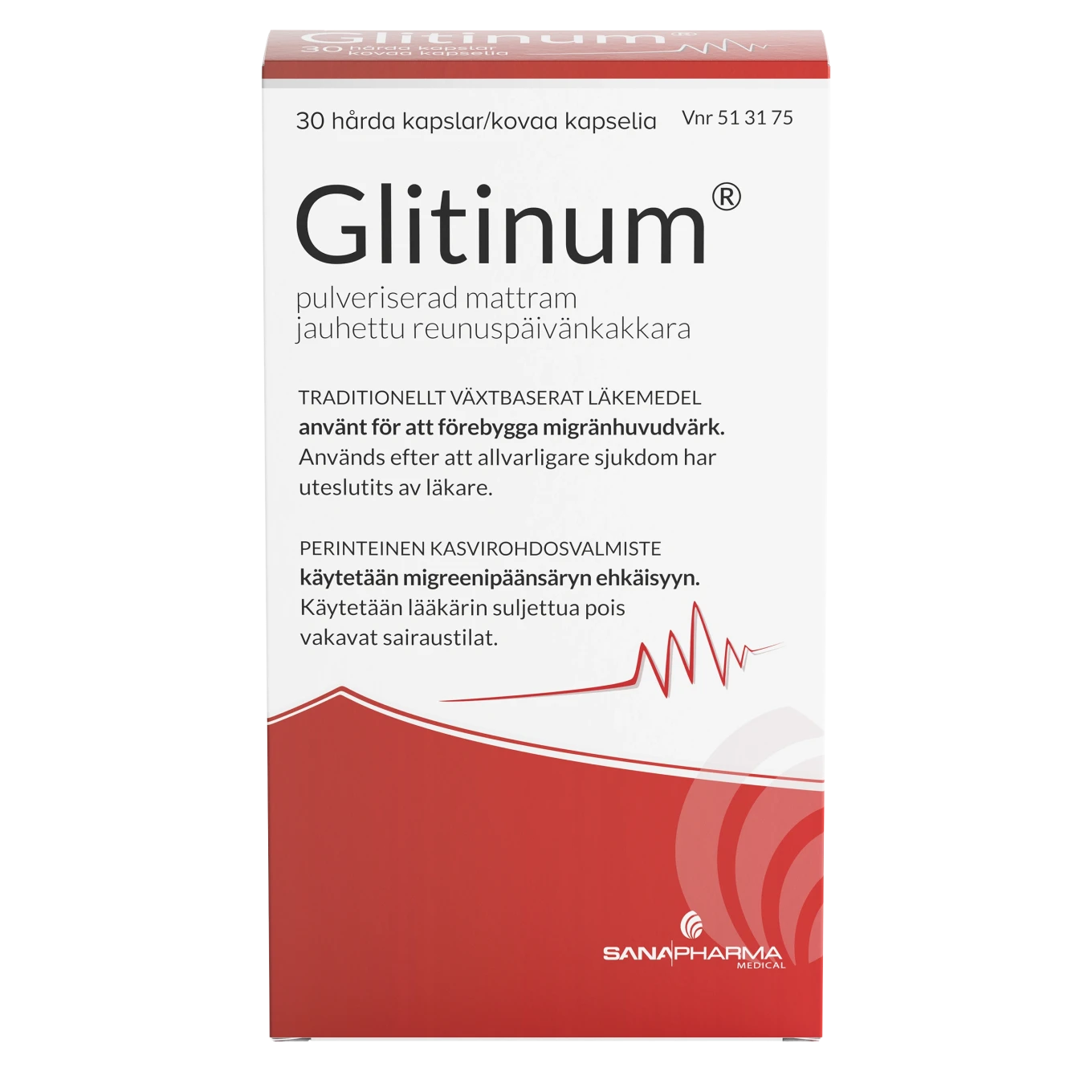 Glitinum Kapsel, hård Blister, 30 kapslar Glitinum