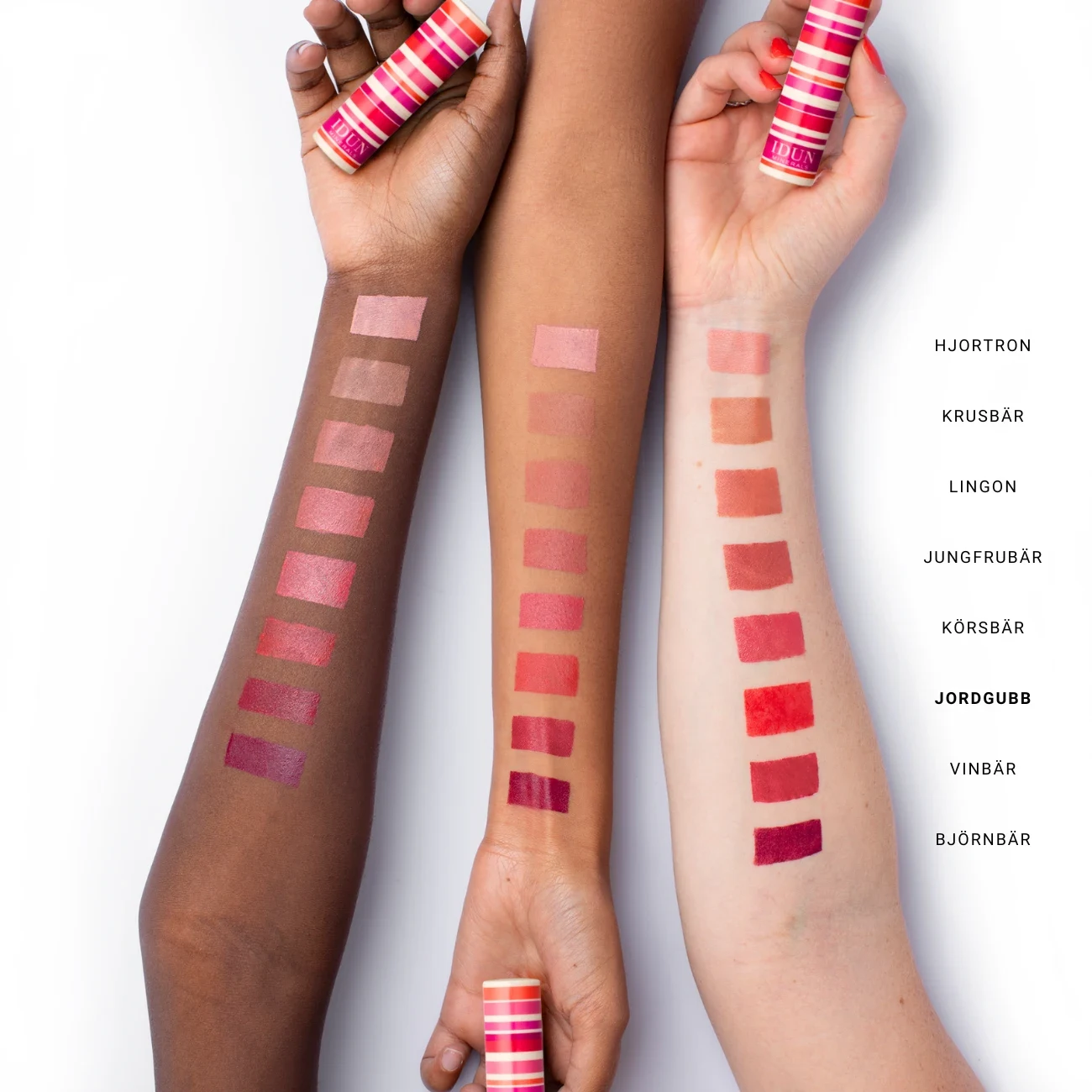 IDUN Minerals Matte Lipstick 4 g Jordgubb IDUN Minerals