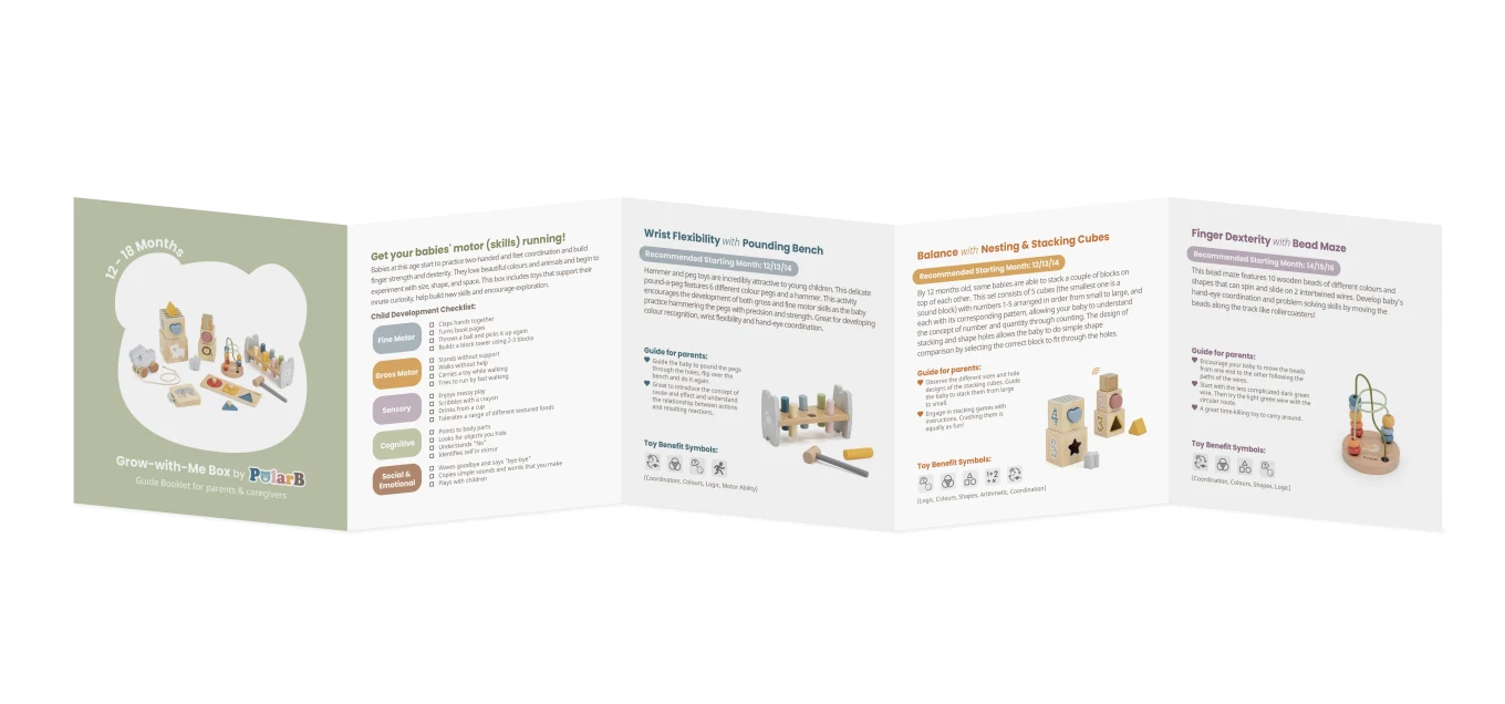 PolarB Grow-with-Me Aktivitetsset 3 12-18 mån PolarB 