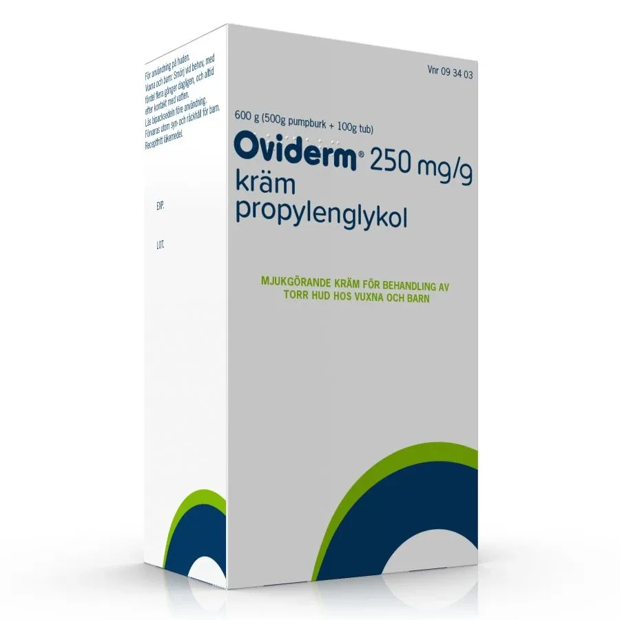 Oviderm 250mg/g Kräm 100g tub + 500g pumpburk Oviderm