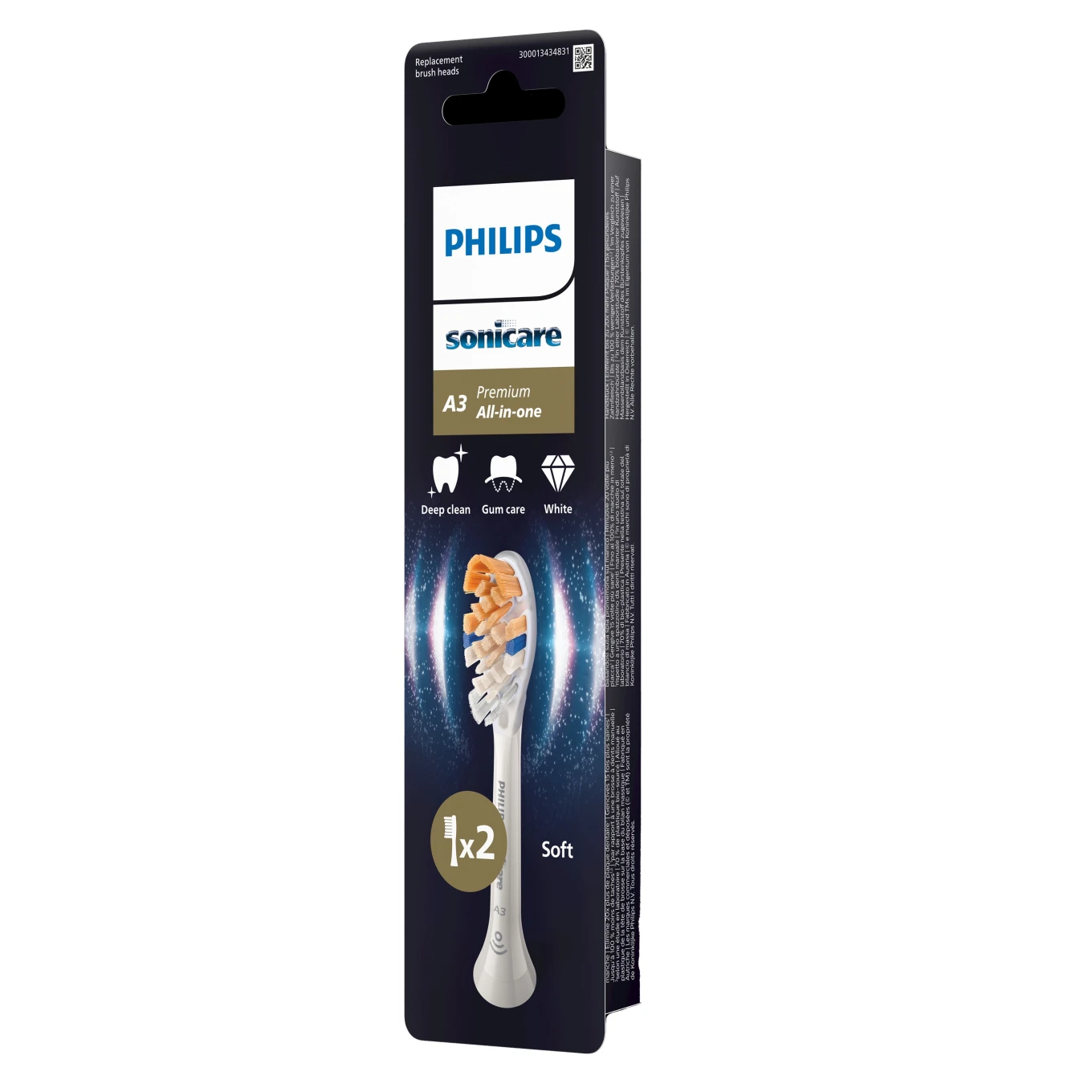 Philips Sonicare Borsthuvuden Premium All-in-One 2-pack White Philips