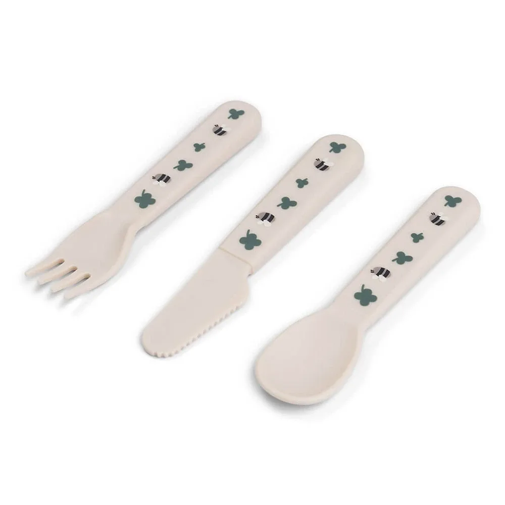 Done by Deer Foodie Cutlery Set Tiny Farm Sand Done by Deer