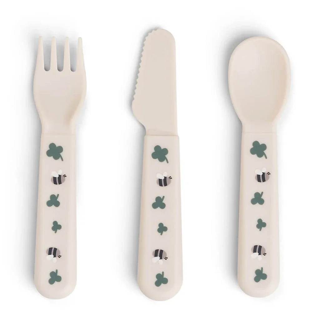 Done by Deer Foodie Cutlery Set Tiny Farm Sand Done by Deer