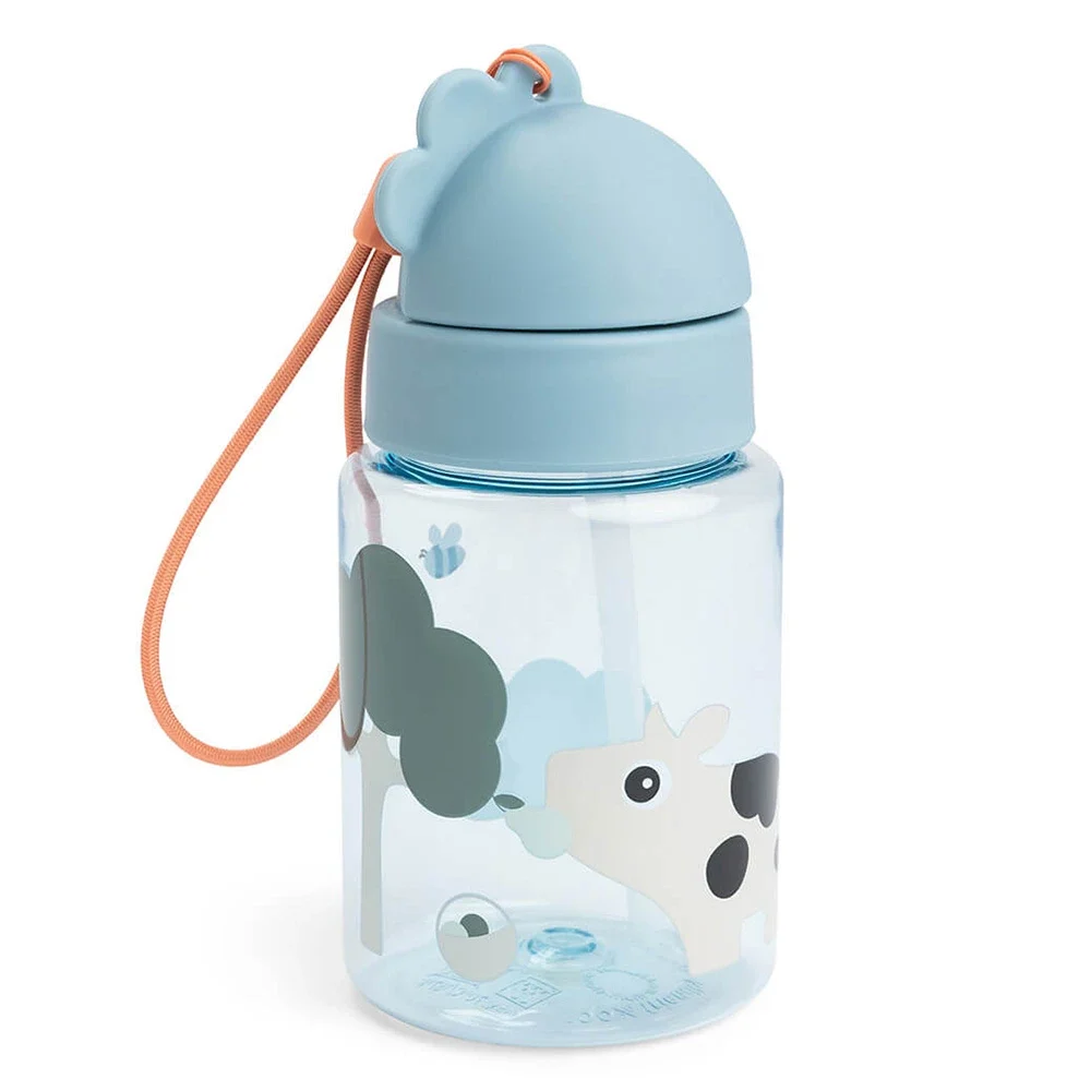 Done by Deer Straw Bottle Tiny Farm Blue Done by Deer