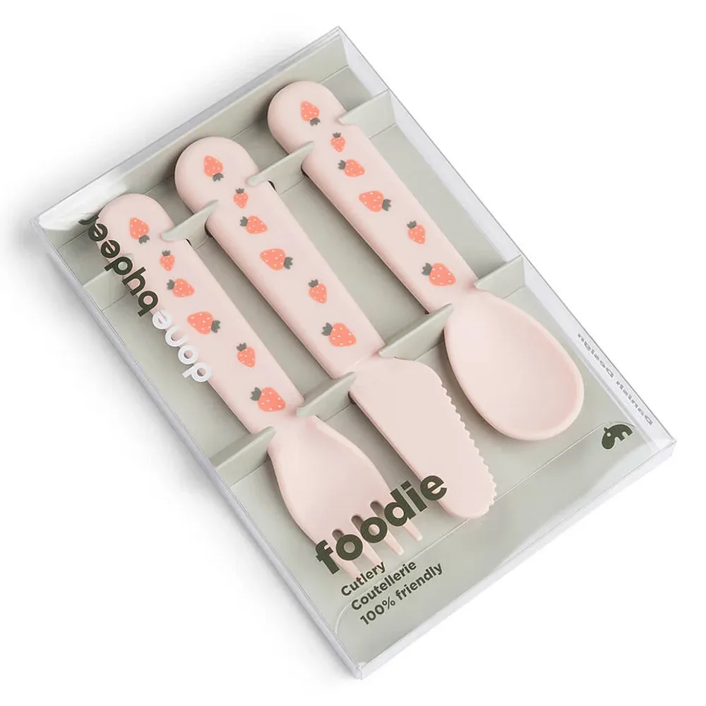 Done by Deer Foodie Cutlery Set Tiny Farm Powder Done by Deer