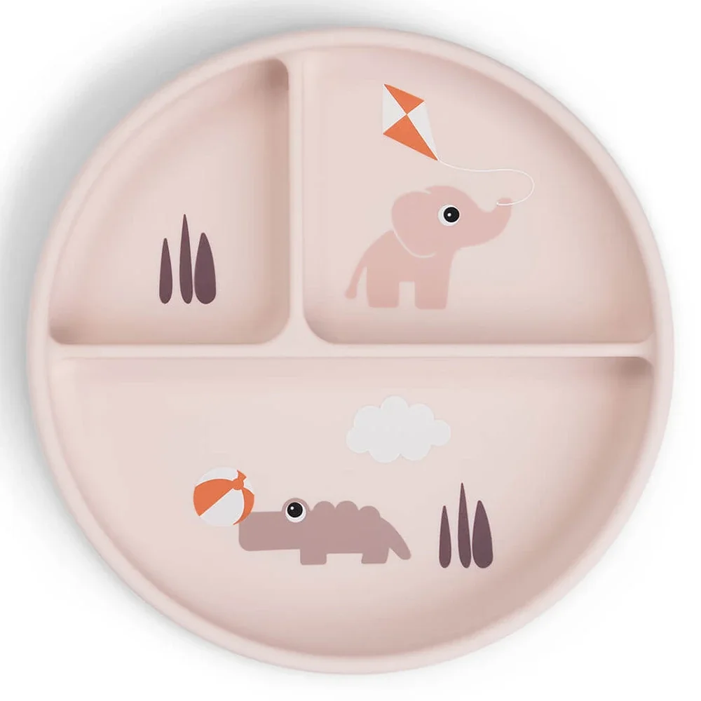 Done by Deer Stick&Stay Compartment Plate Playground Powder Done by Deer