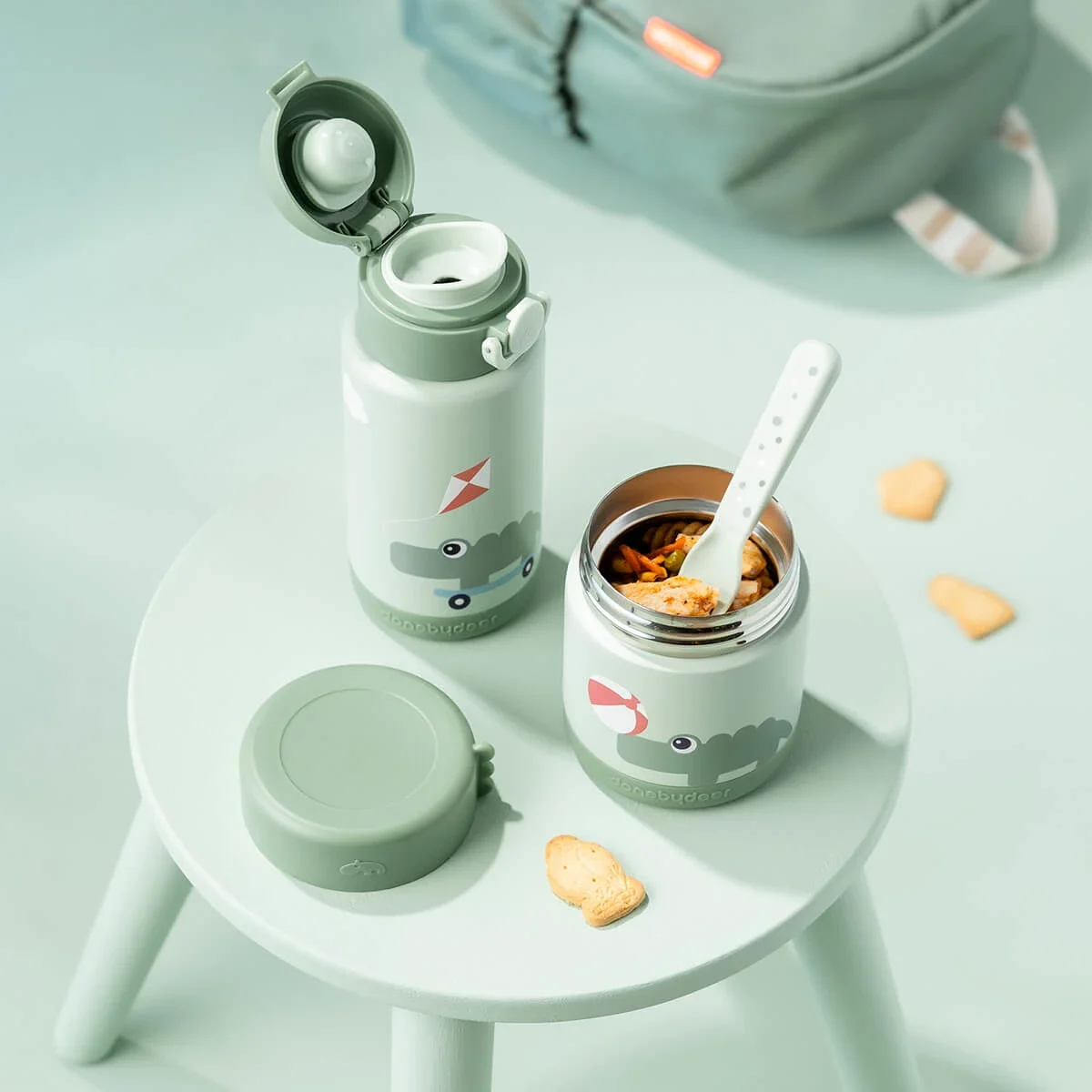 Done by Deer Insulated Food Jar Playground Green 300 ml Done by Deer