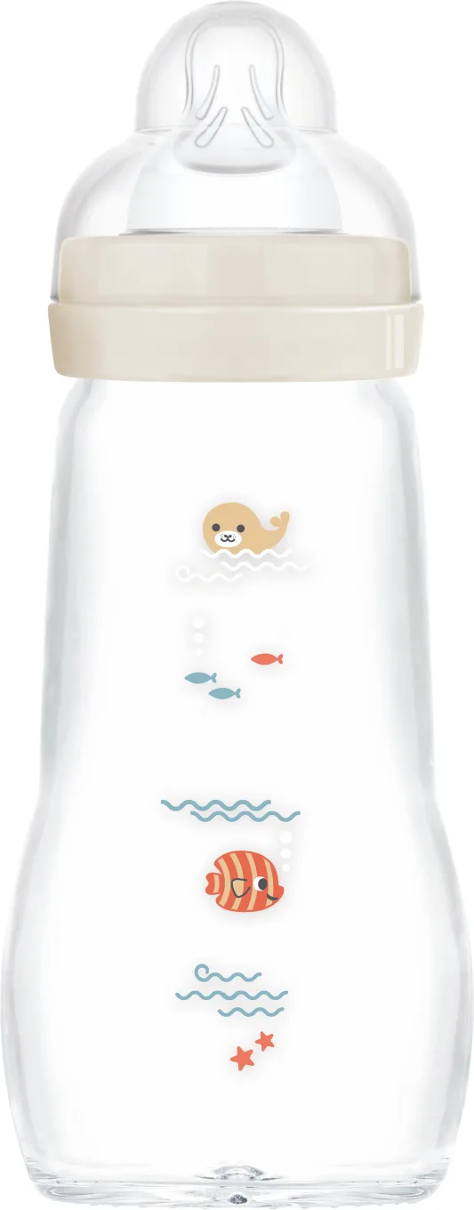 MAM Feel Good Glass Bottle Neutral 260 ml Mam