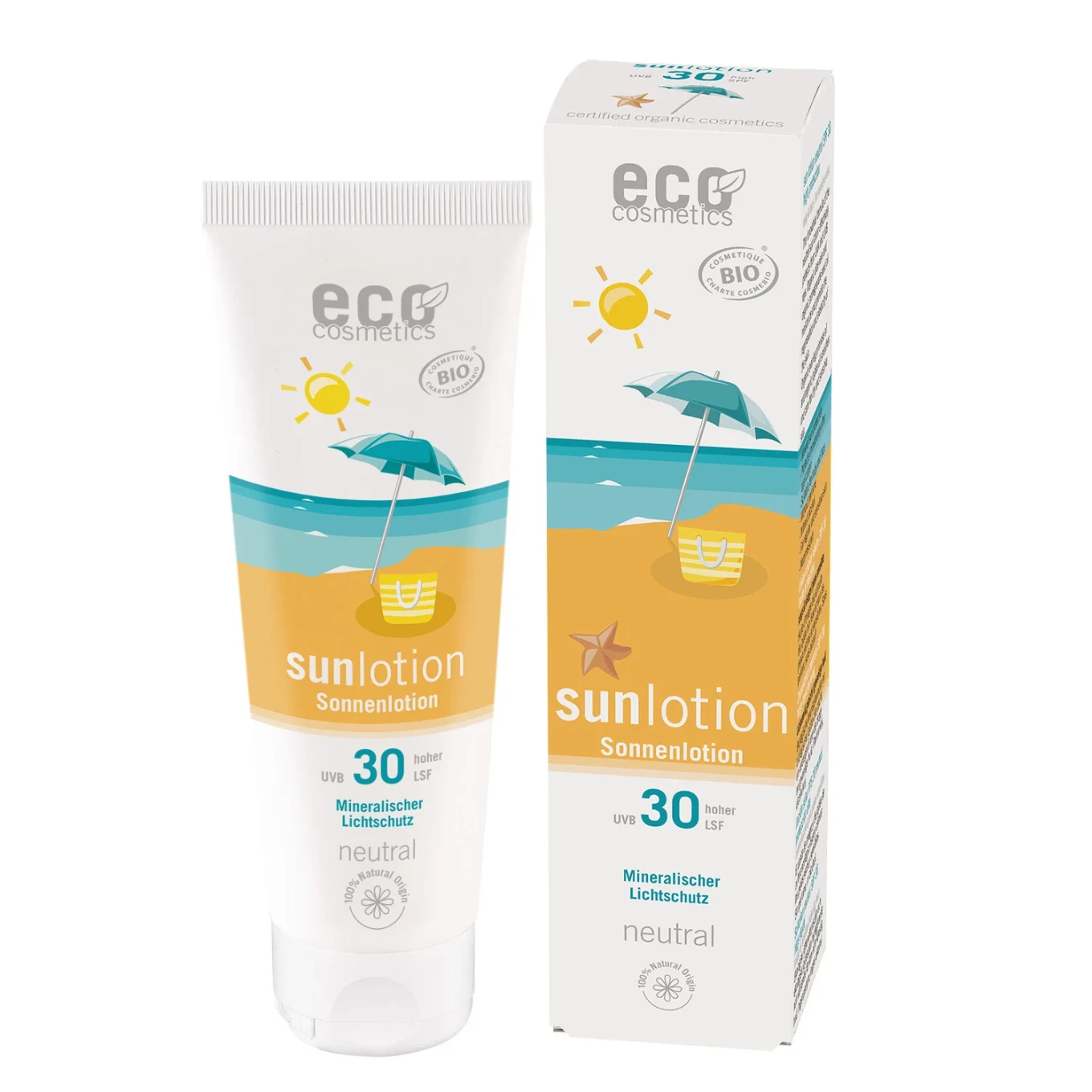 Eco Cosmetics Sollotion Neutral Aloe Vera & Granatäpple SPF 30, 125 ml Eco Cosmetics