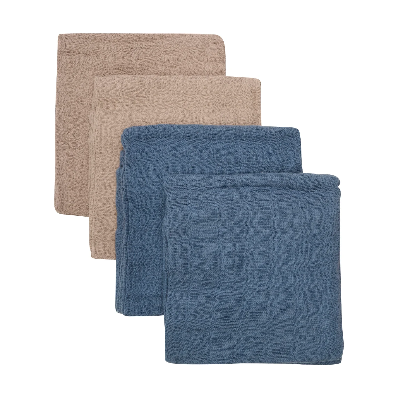 PIPPI Cloth Muslin Solid China Blue 4-pack Pippi