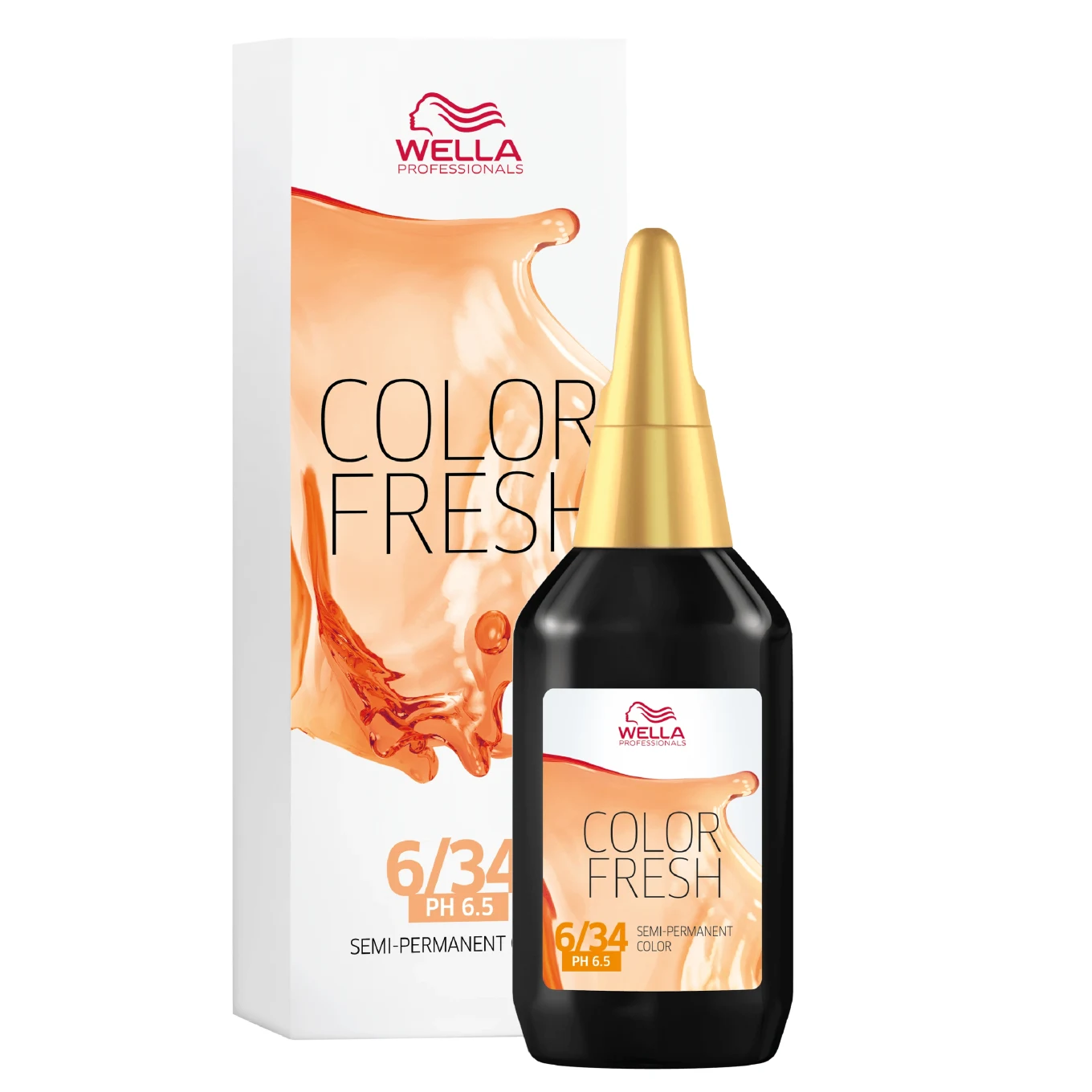 Wella Professionals Color Fresh 75 ml 6/34 Dark Gold Red Blonde Wella