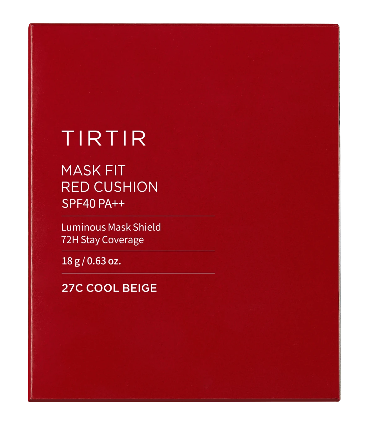 Tirtir Mask Fit Red Cushion Foundation 18 g 27C Cool Beige Tirtir