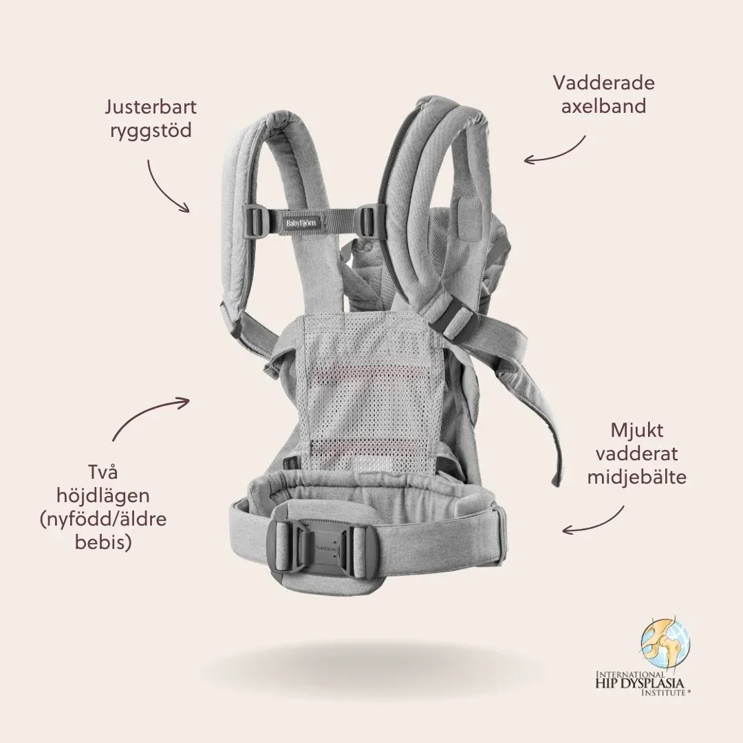 BabyBjörn Bärsele Harmony Väv Ljusgrå Melerad BabyBjörn