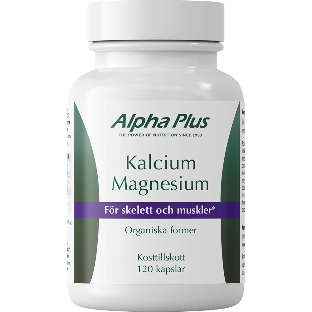Alpha Plus Kalcium Magnesium 120 kapslar Alpha Plus