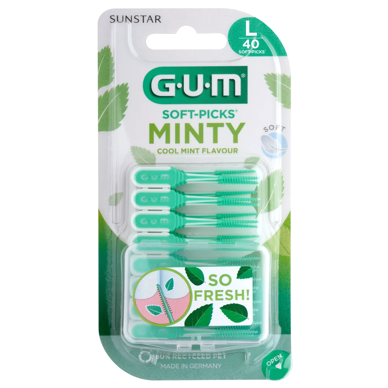GUM SOFT-PICKS MINTY Large 40st Gum