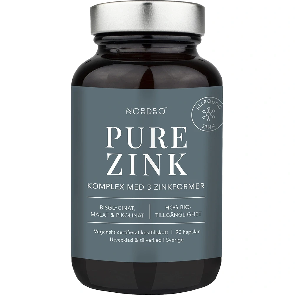 Nordbo Pure Zink 90 kapslar Nordbo