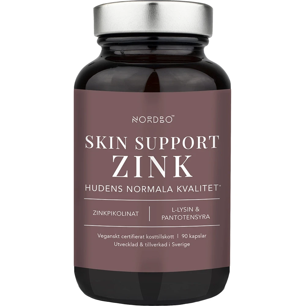 Nordbo Skin Support Zink 90 kapslar Nordbo