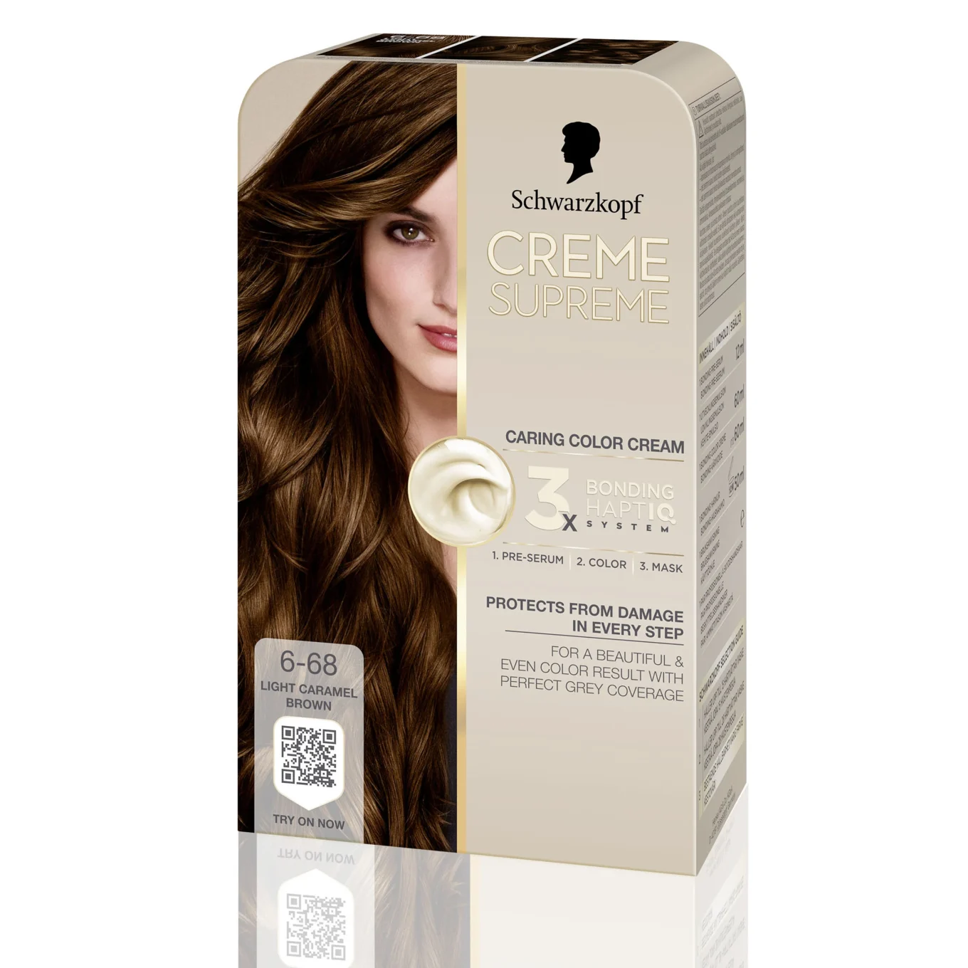 Schwarzkopf Creme Supreme 6-68 Light Caramel Brown Schwarzkopf