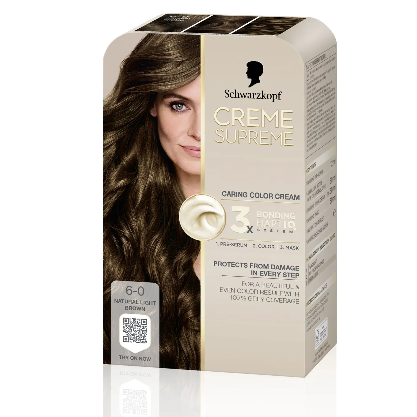 Schwarzkopf Creme Supreme 6-0 Natural Light Brown Schwarzkopf