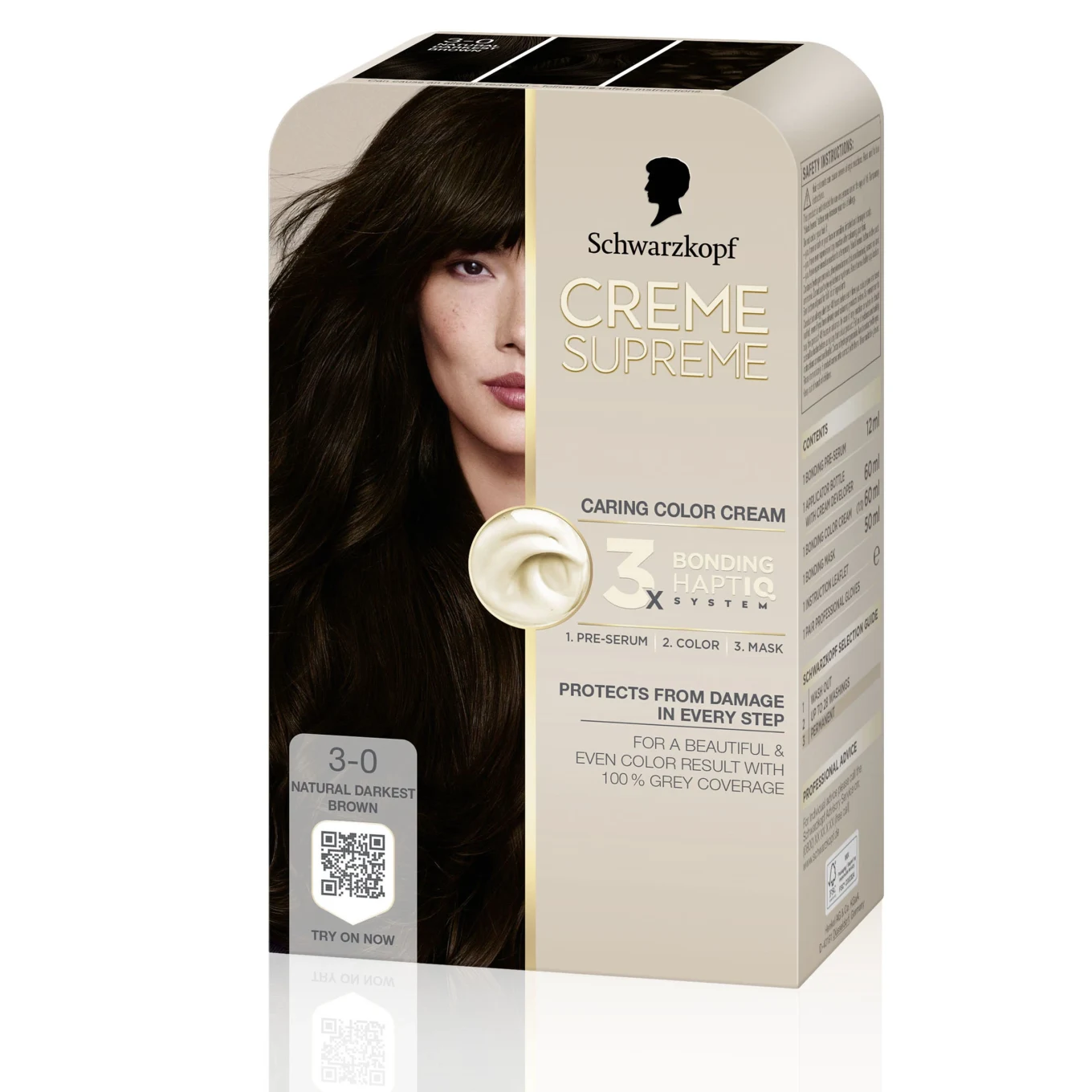 Schwarzkopf Creme Supreme 3-0 Natural Darkest Brown Schwarzkopf