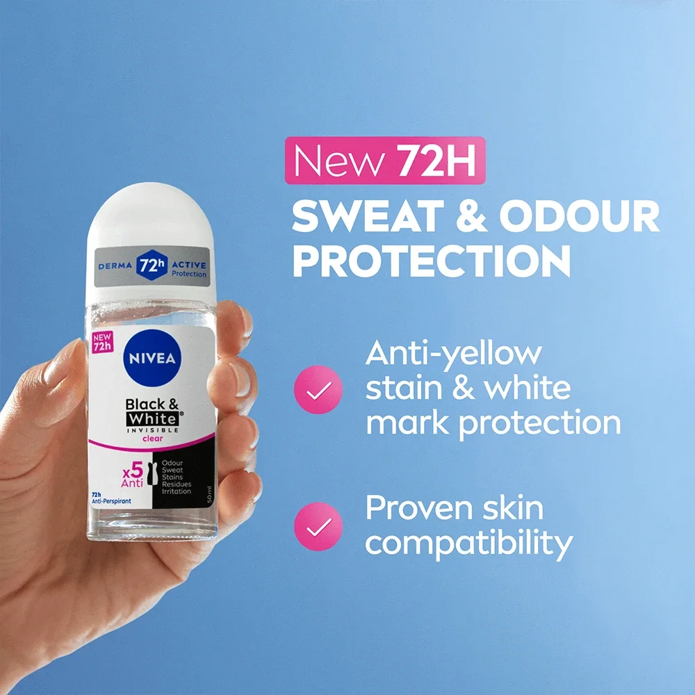 Nivea Black & White Original Roll On 50 ml Nivea