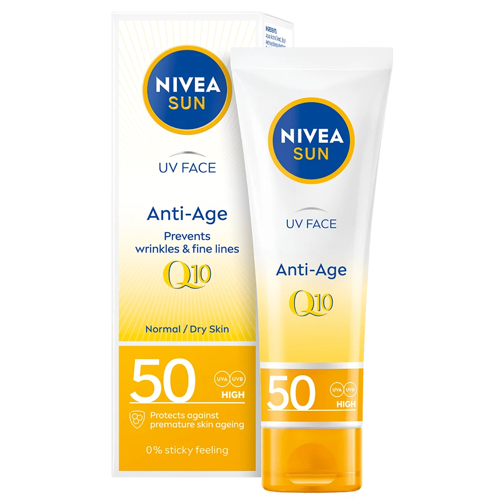 Nivea Sun UV Face Anti Age Q10 Cream SPF 50, 50 ml Nivea