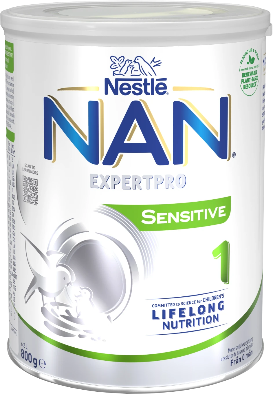NAN Expertpro Sensitive 1 Modersmjölkersättning 800 g Nan