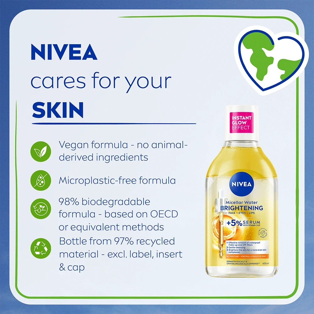 Nivea Micellar Water Skin Glow +5% Serum 400 ml Nivea