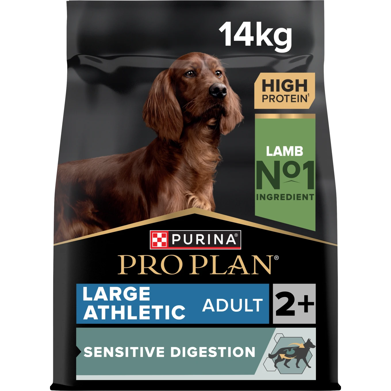 PURINA PRO PLAN Large Athletic Adult Sensitive Digestion Lamm Torrfoder Hund 14kg Purina Pro Plan