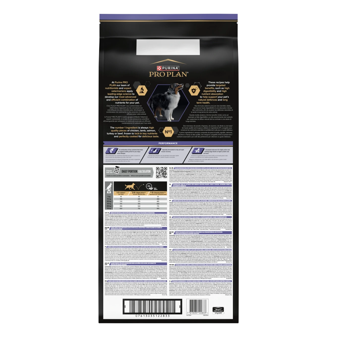 PURINA PRO PLAN All Sizes Adult Performance Torrfoder Hund 14kg Purina Pro Plan