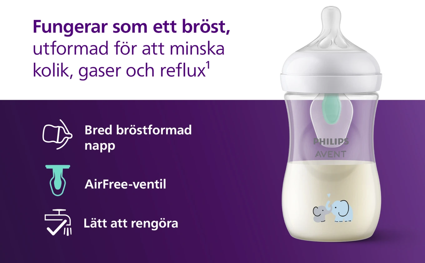 Philips Natural Response Flaska med Airfree-ventil 260 ml Philips Avent