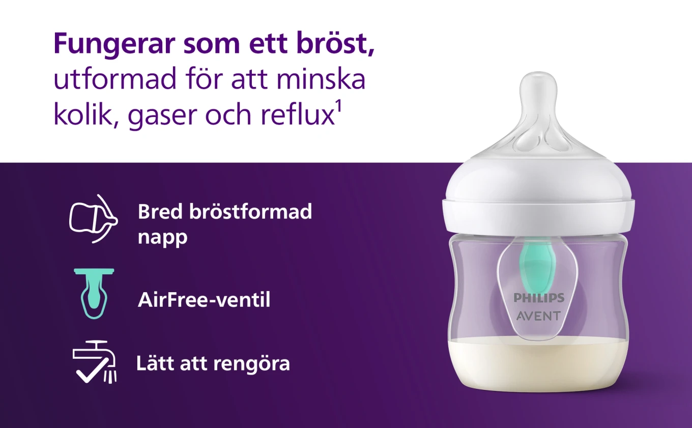Philips Avent Anti-kolik Nappflaska med AirFree-ventil 125 ml Philips Avent
