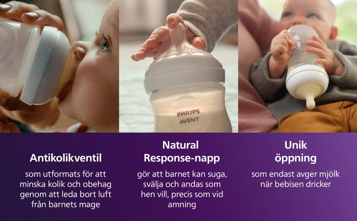 Philips Natural Response Flaska med Airfree-ventil 125 ml Philips Avent