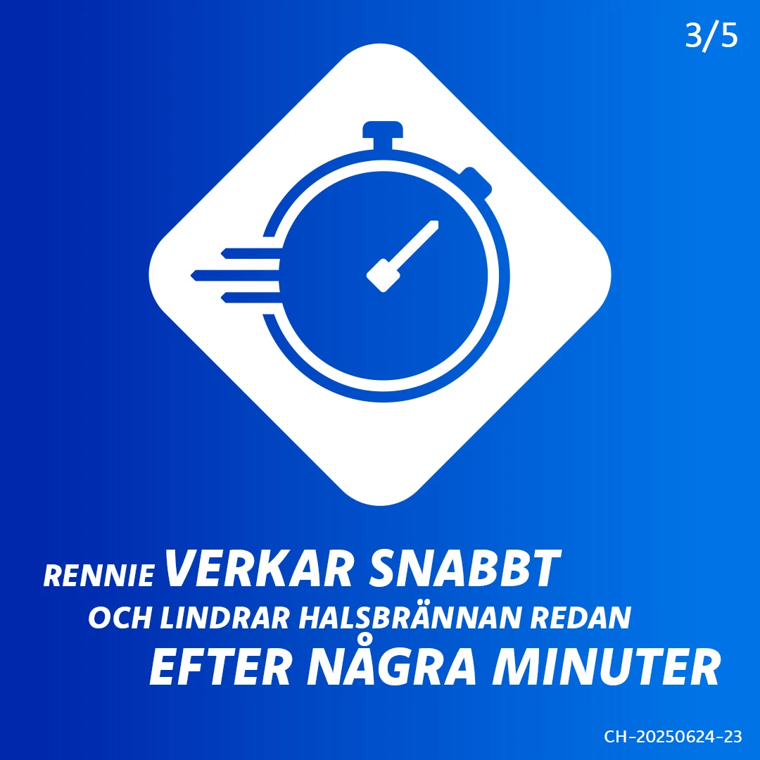 Rennie tuggtablett 680 mg/80 mg 48 st Rennie