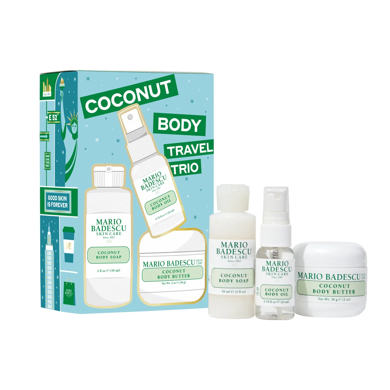 Mario Badescu Coconut Body Travel Trio Mario Badescu