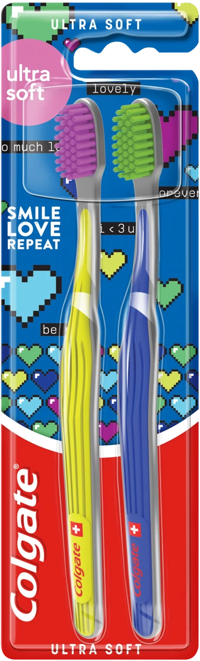 Colgate Ultra Soft Tandborste 2 st Colgate