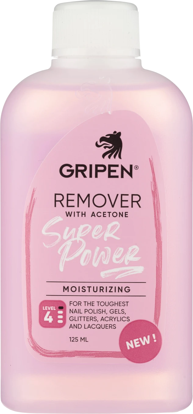 Gripen Remover With Acetone Super Power 125 ml Gripen