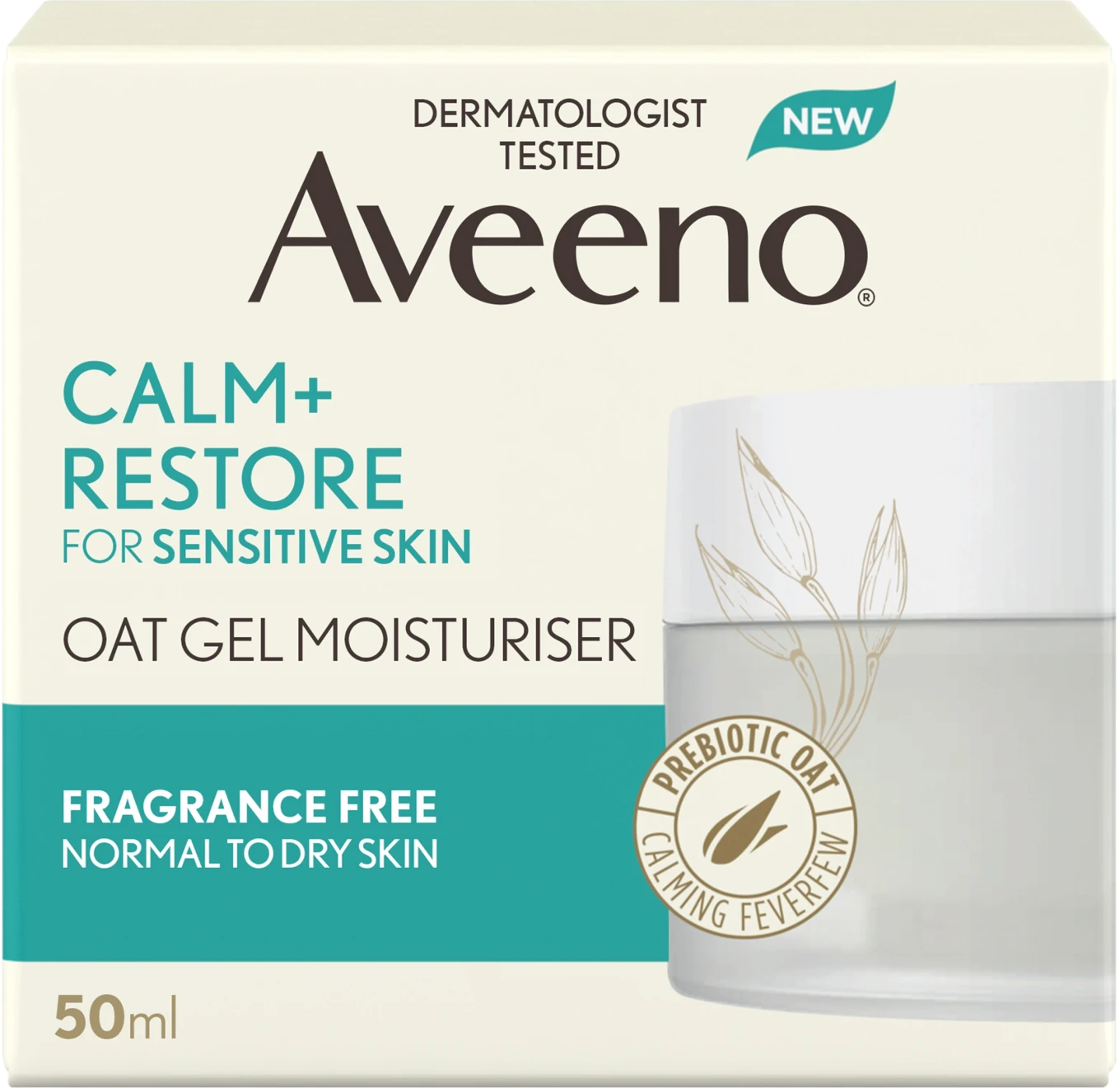 Aveeno CALM+RESTORE® Oat Gel Moisturiser 50 ml Aveeno