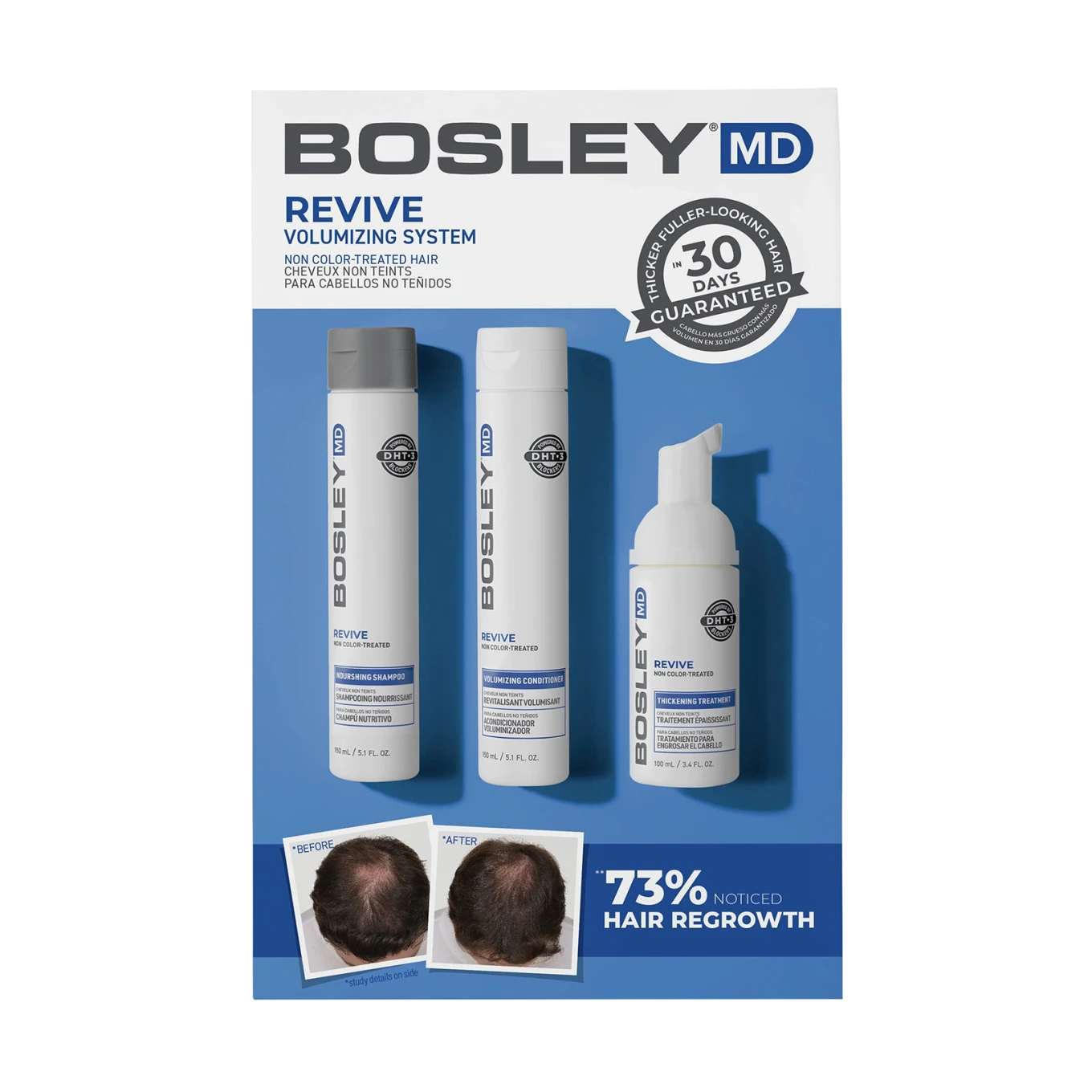 Bosley Revive Non Color-Treated Hair Starter Kit Bosley
