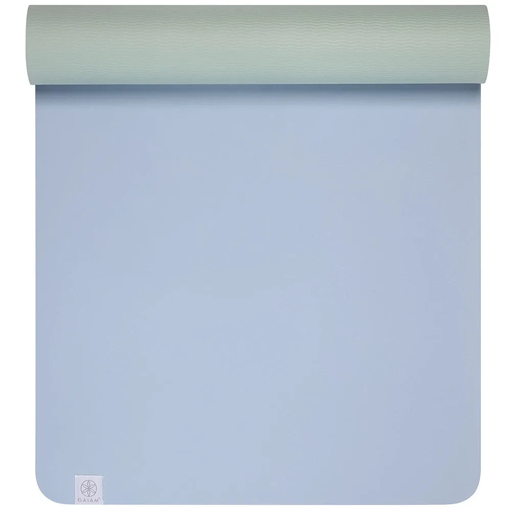 Gaiam TPE Chambray Sea Salt Yoga Mat 6 mm Gaiam