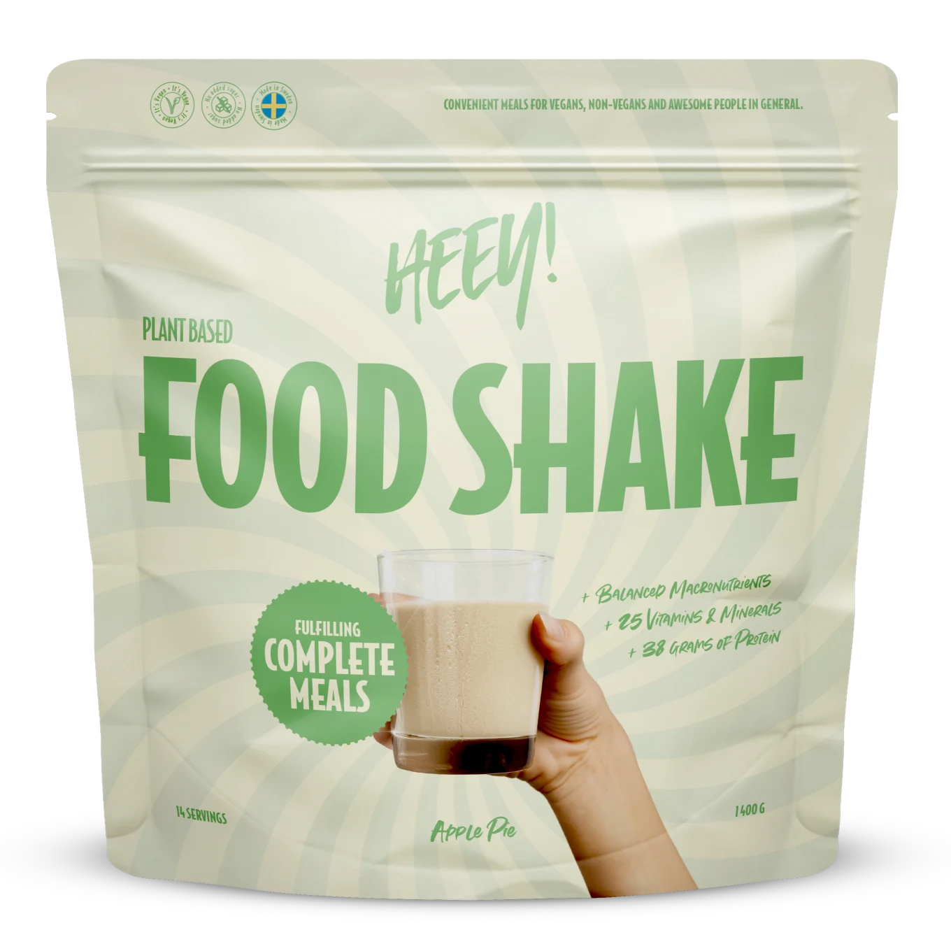 Heey! Vegan Food Shake Äppelpaj 1,4 kg Heey!