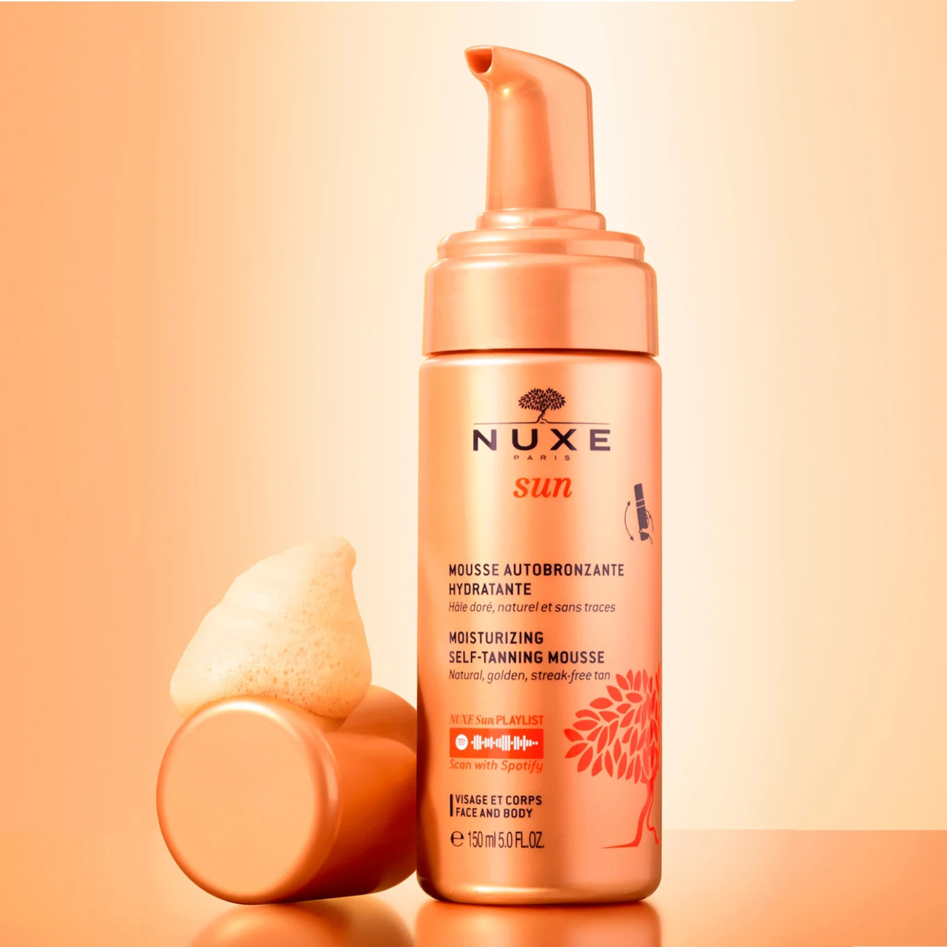 NUXE Sun Moisturizing Self-Tanning Mousse 150 ml Nuxe